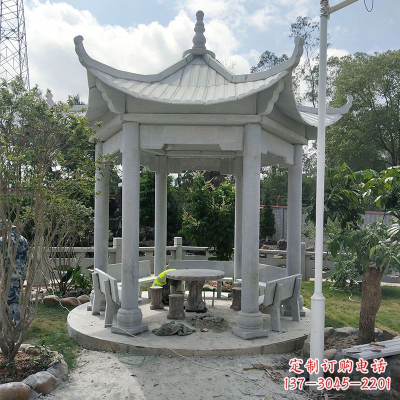 重庆六角大理石凉亭