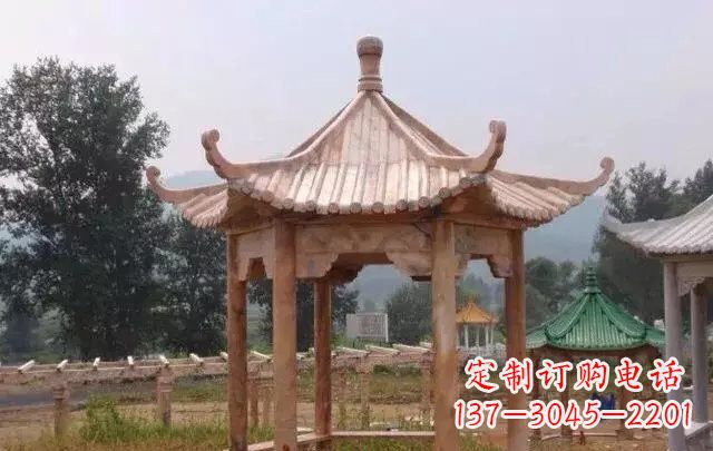 重庆营造古朴悠然的凉亭石雕