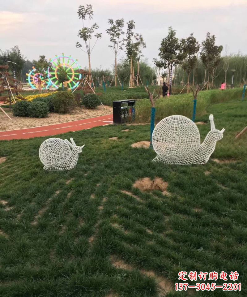 重庆镂空不锈钢蜗牛雕塑