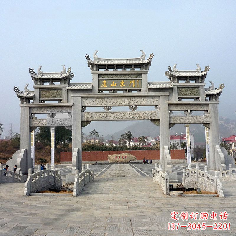 重庆庐山大门石牌坊雕塑特色产品介绍