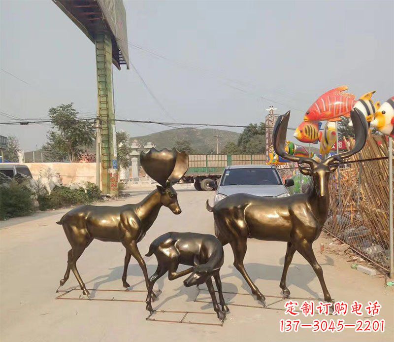重庆优雅古典风格的动物铜雕