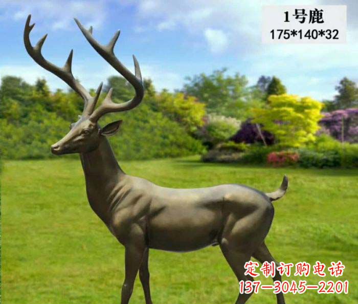 重庆鹿铜雕,尽显动物精髓