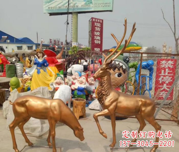 重庆鹿铜雕塑 (2)