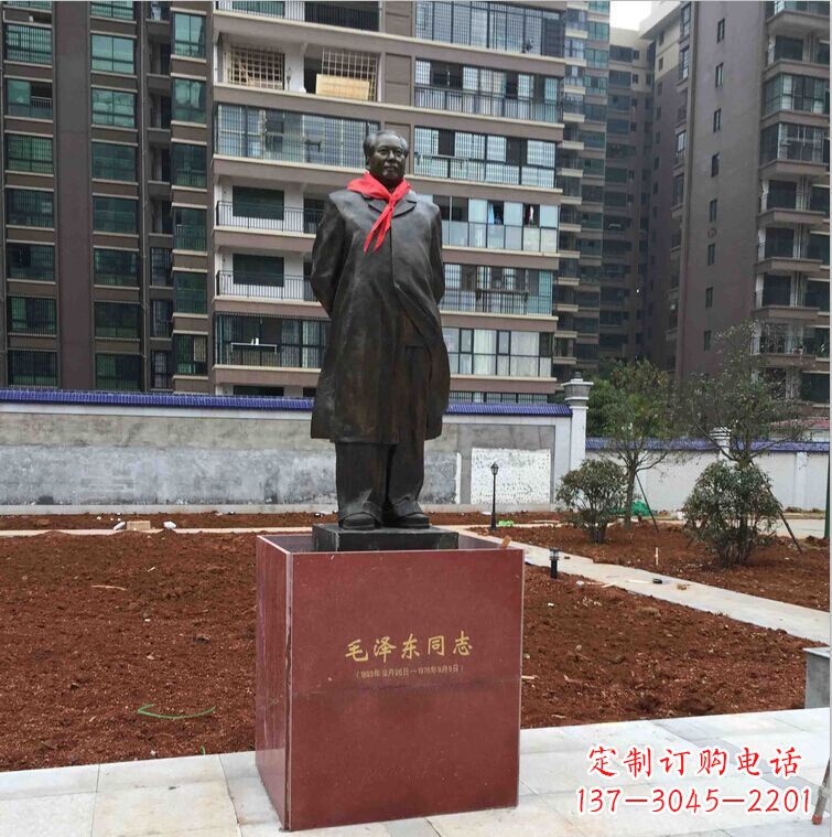 重庆毛主席消防支队伟人铜雕
