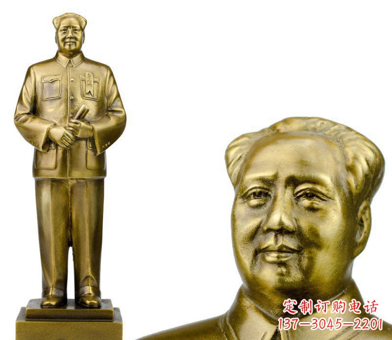 重庆毛主席校园人物铜雕 (2)