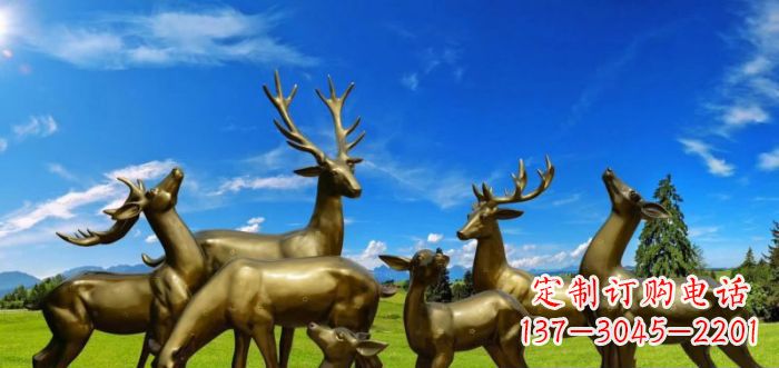 重庆静谧之美,梅花鹿铜雕装点你的家