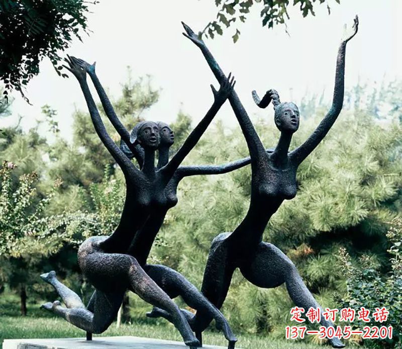 重庆精美美女铜雕——绽放出精灵般的美丽