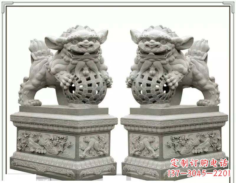 重庆门口南方狮子石雕
