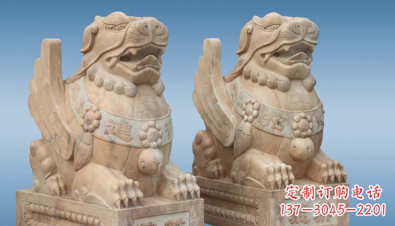 重庆门口招财进宝貔貅石雕