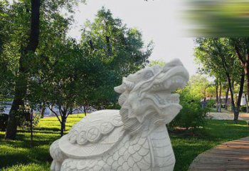 重庆中领雕塑——汉白玉龙龟石雕
