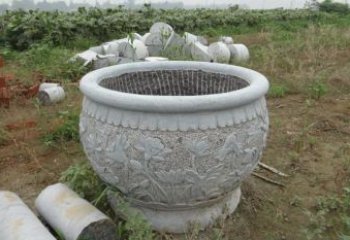 重庆荷花花盆公园景观石雕，千般美妙一览无余