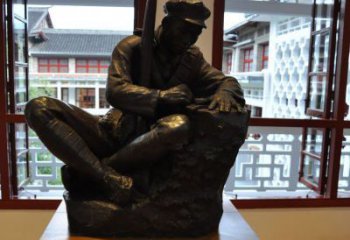 重庆铜雕红军战士纪念雕塑，烈士镌刻永恒记忆