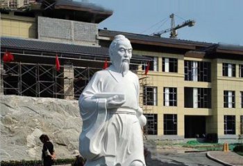重庆高雅精美的华佗白玉石雕像