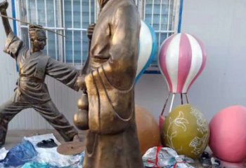 重庆传承中医华佗的传奇—华佗名医铜雕