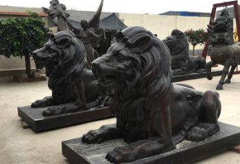 重庆汇丰手工铸铜狮子雕塑