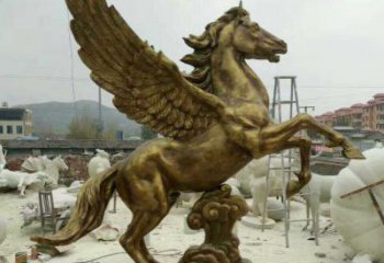 重庆祥云飞马铜雕，艺术品之美