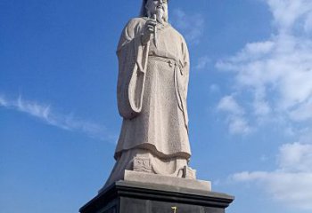 重庆精美的历史名人雕塑——王羲之砂岩石雕像