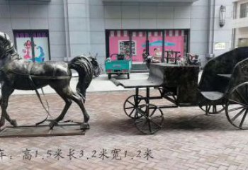 重庆古典马车雕塑，精致传承礼仪之魂