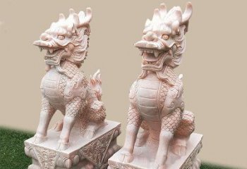 重庆门口看门神兽麒麟石雕