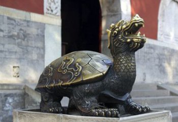 重庆弥勒佛坐赑屃雕塑，神秘而古老