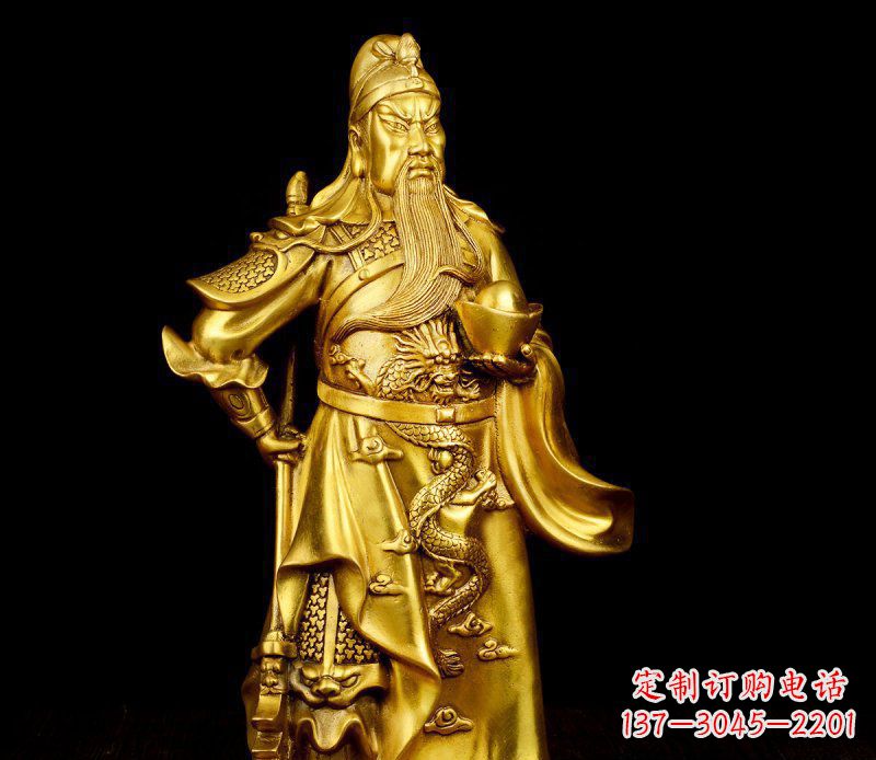 重庆关公铜雕,传承古典传统