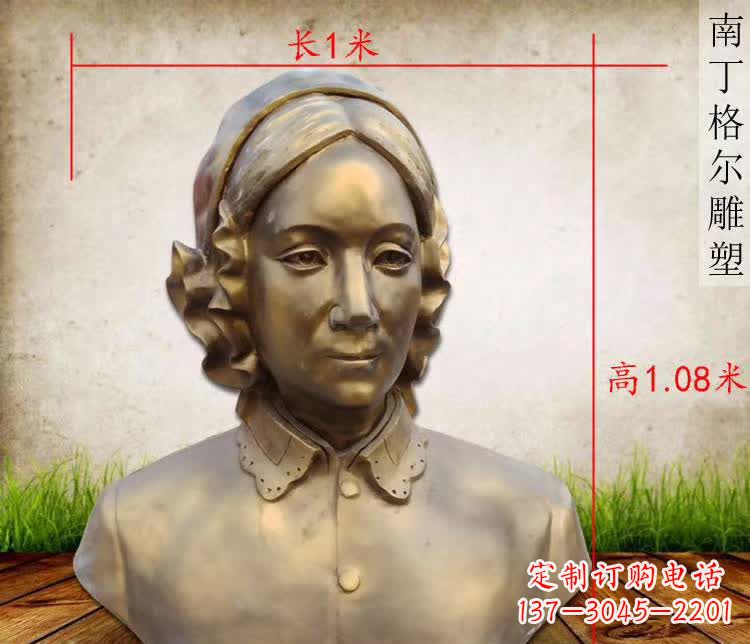 重庆精雕细琢,南丁格尔胸像铜雕塑