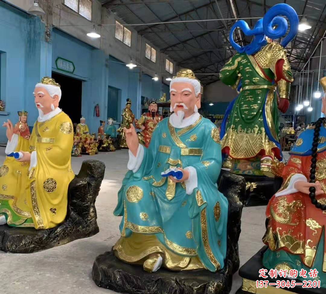 重庆南斗北斗玻璃钢彩绘佛像雕塑
