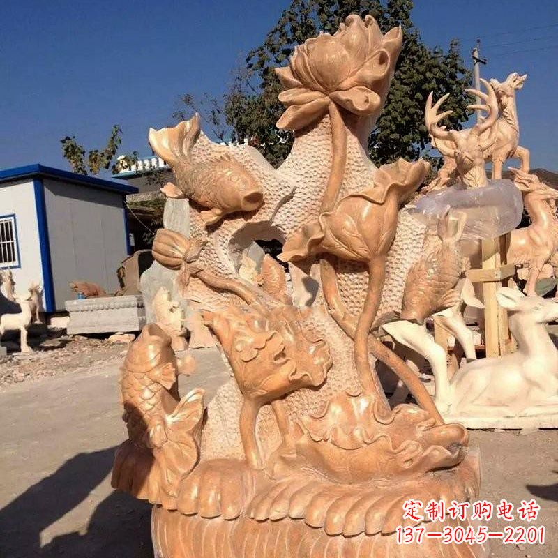 重庆精美而独特的莲花石雕展现家居美学
