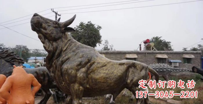 重庆令人惊叹的牛铜雕塑