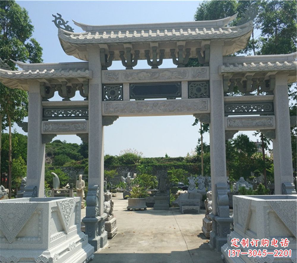 重庆全国厂家特制农村石牌坊雕塑