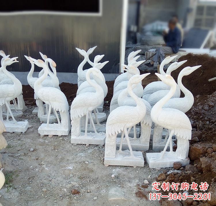 重庆精美工艺,传统雕刻——仙鹤石塑