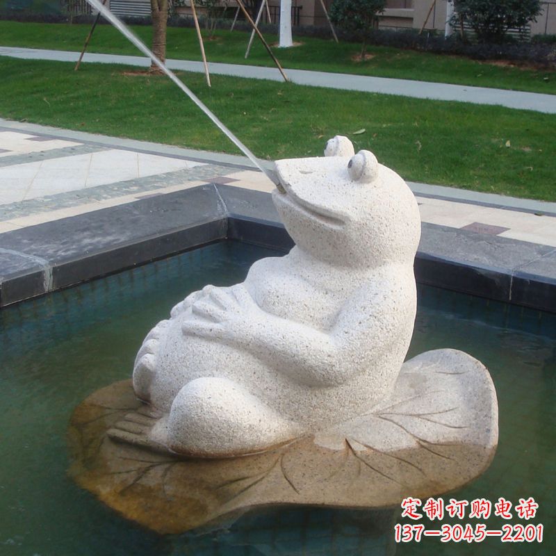 重庆无边界精致艺术——喷水青蛙石雕