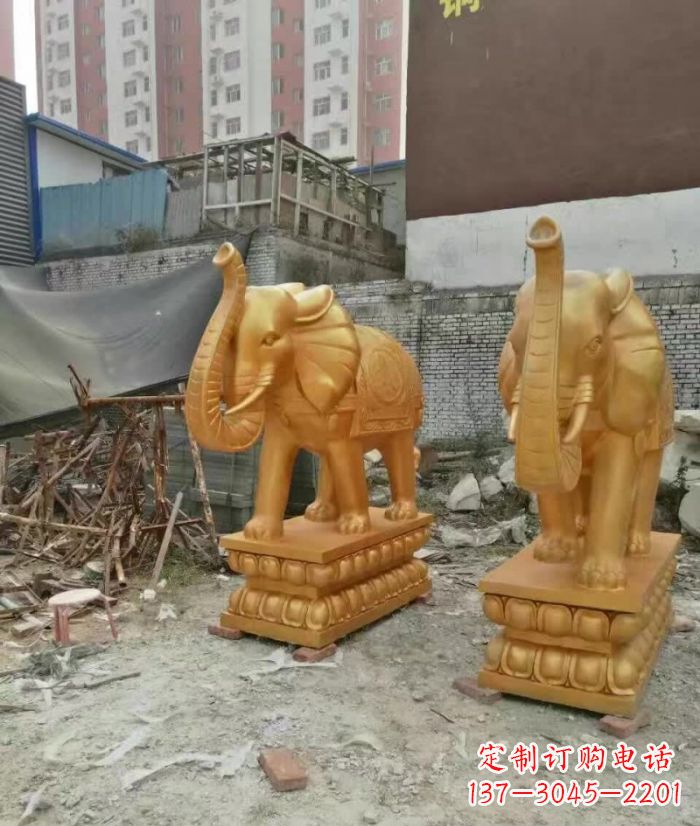 重庆大象雕塑,传递招财福利