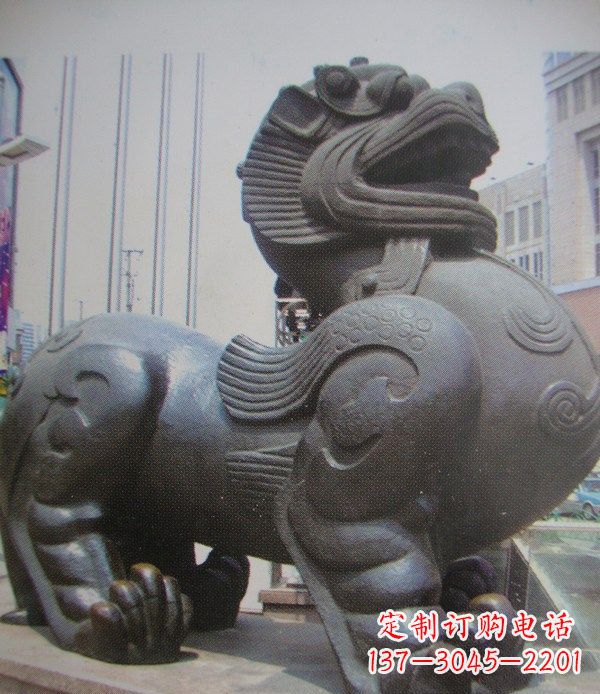 重庆中领雕塑:精致貔貅古代神兽铜雕