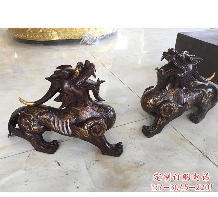 重庆浙江中领雕塑:高质量貔貅铜雕像