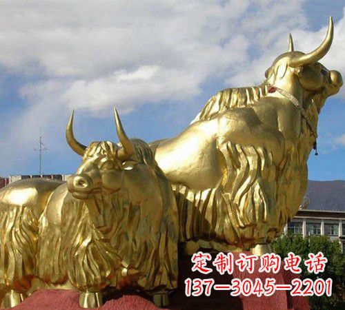 重庆牦牛铜雕,传承西藏文化的质朴美感