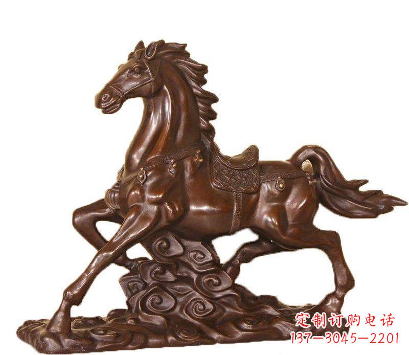重庆答案中领雕塑:精致马玻璃钢仿铜动物雕塑中…