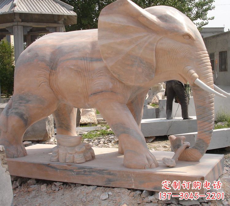重庆企业大象石雕