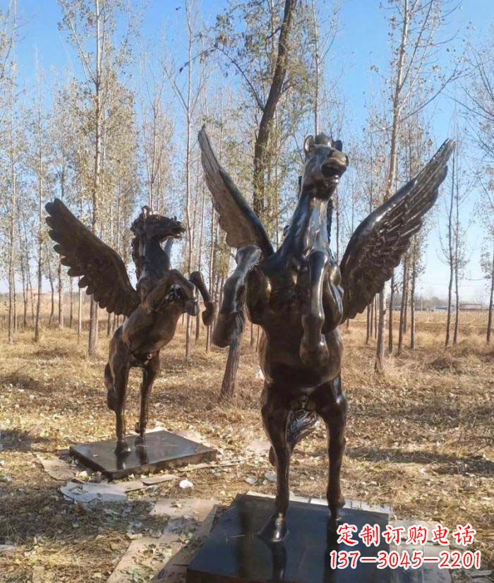 重庆优雅传神的飞马铜雕
