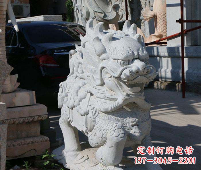 重庆企业景观石雕麒麟