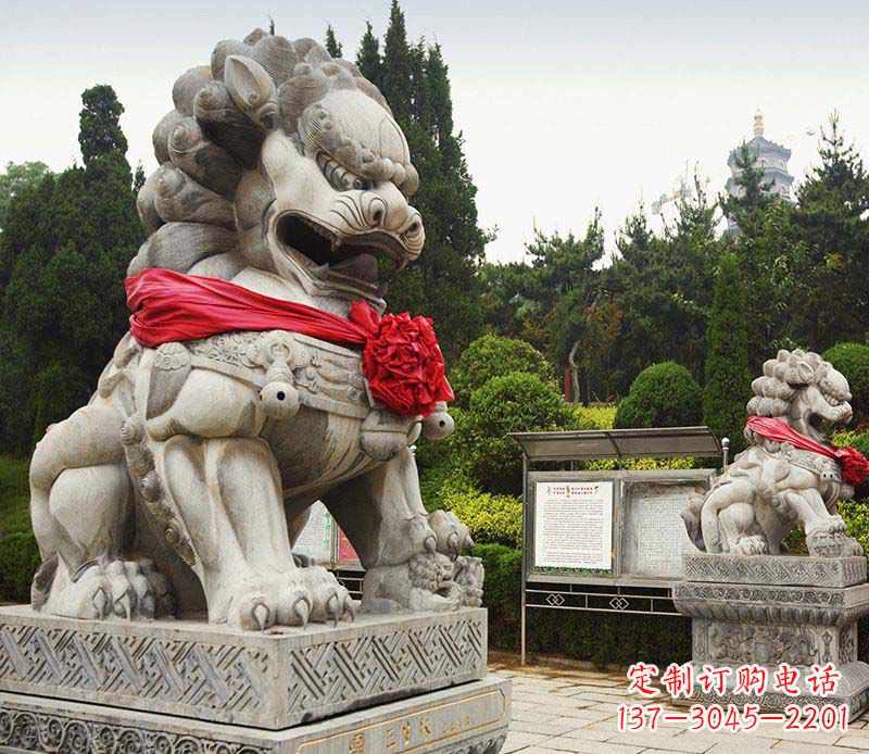 重庆艺术精美大理石狮子雕塑
