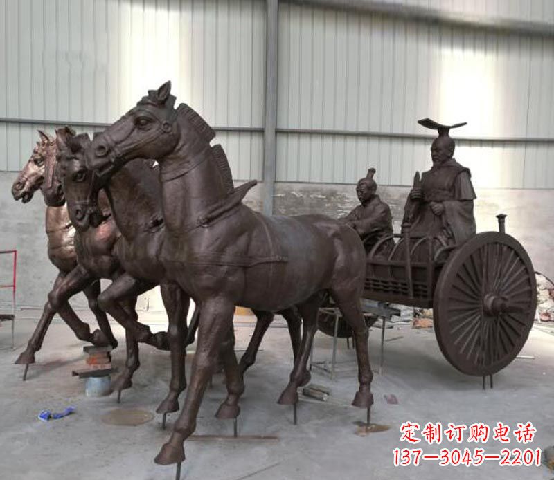 重庆马车雕塑-传承秦朝历史文化