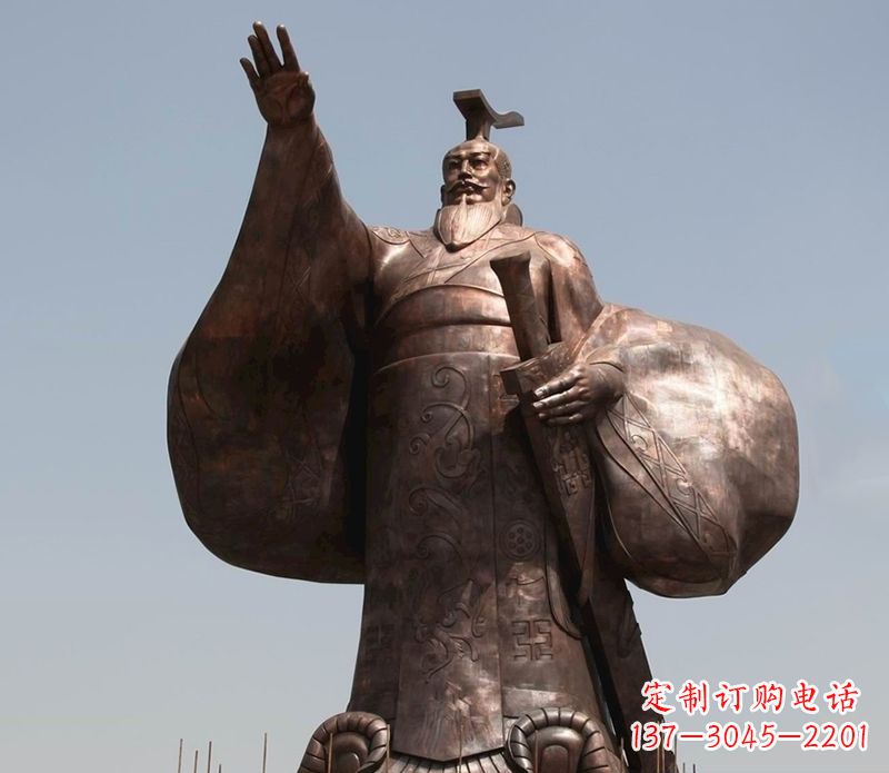 重庆秦始皇人物铜雕