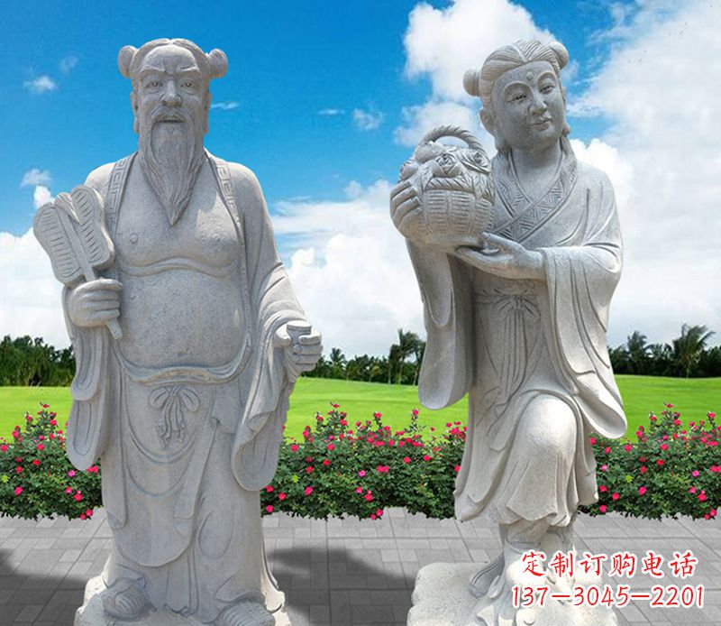重庆青石八仙过海石雕永久保存您心中的传统宗族魅力