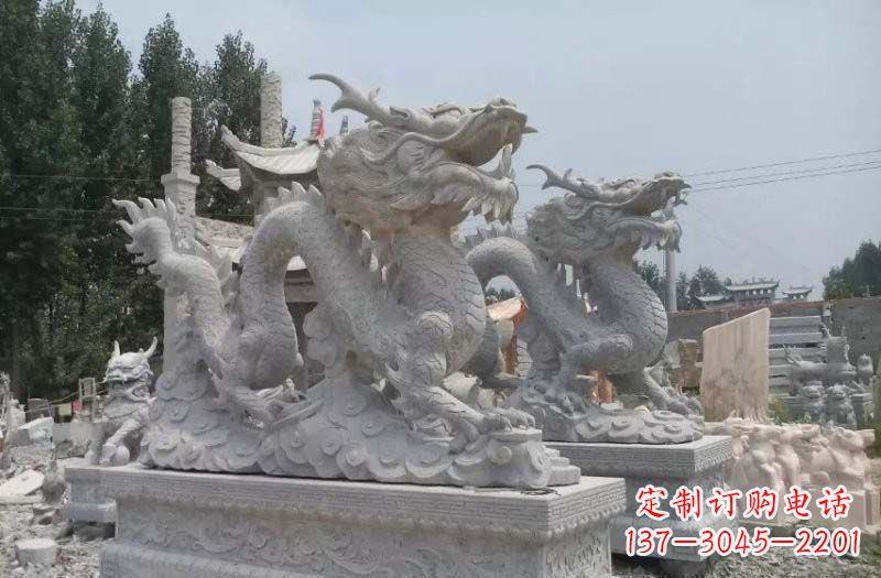 重庆青石仿古龙石雕:传统工艺精美雕塑