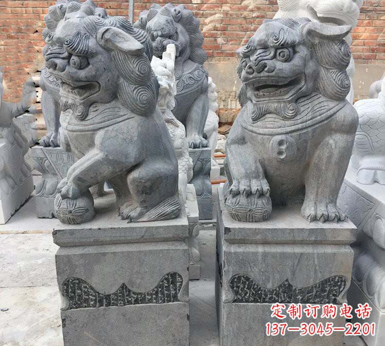 重庆青石仿古狮子雕塑