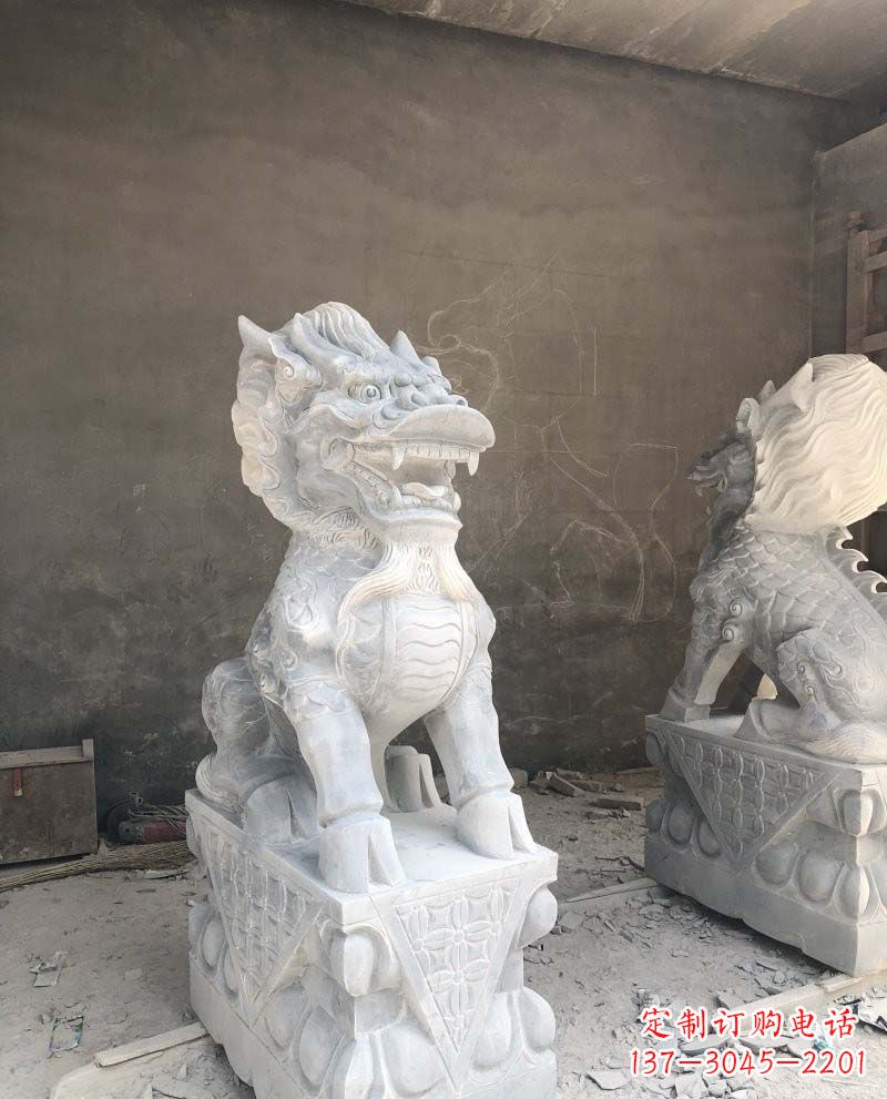 重庆精致雕刻，青石仿古麒麟雕塑
