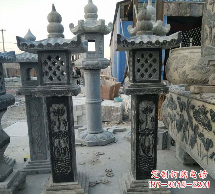 重庆青石古代照明石灯雕塑,闪耀你的家园