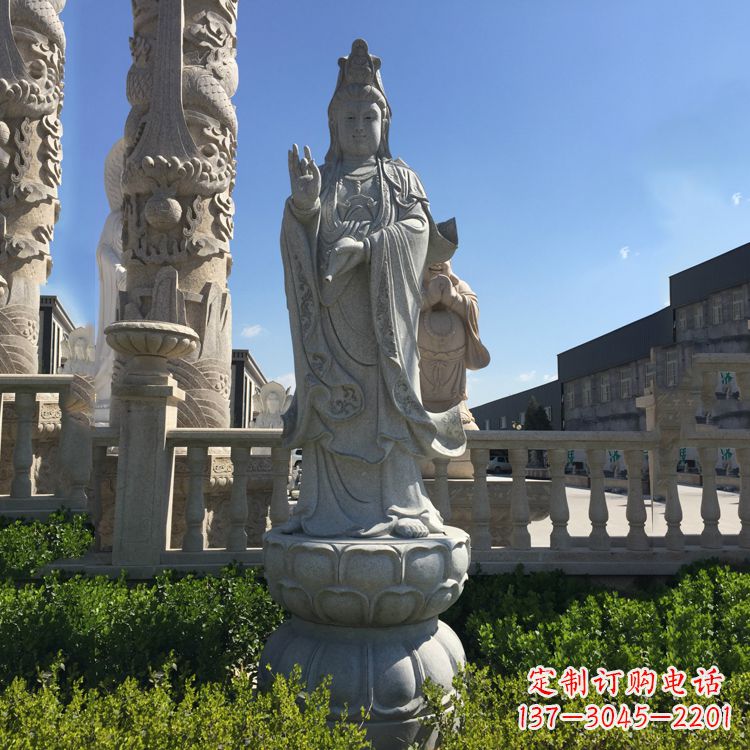 重庆精美神圣的观音菩萨石雕塑