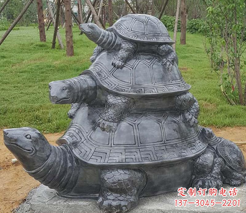 重庆精美耐看的海龟母子雕塑
